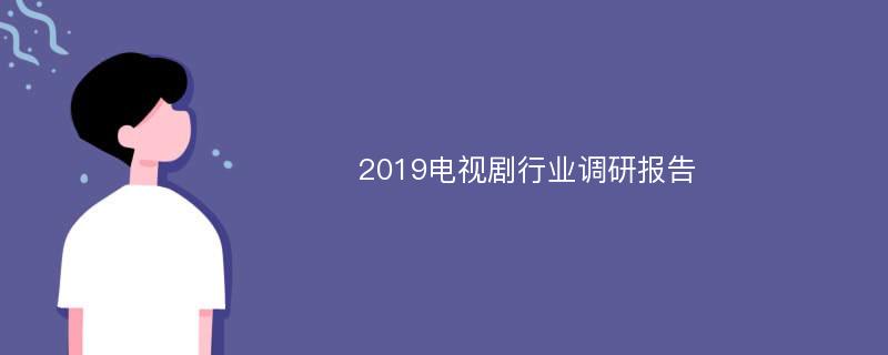 2019电视剧行业调研报告